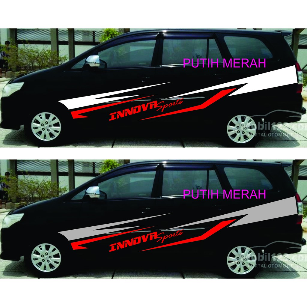 Stiker Sticker Mobil Terbaru Cutting Stiker Mobil Inova Stripe Mobil Inova Leren Shopee Indonesia