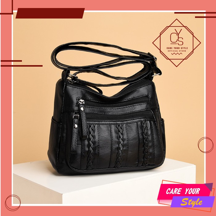 CYS Tas Selempang Wanita Tas Import Wanita Selempang Slingbag Quilted Sling Bag Tas Murah Kekinian T178