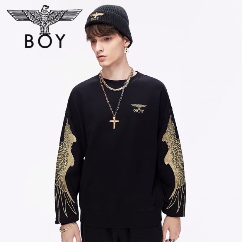 BOY19 SWEATER BOY LONDON PRIA WANITA ASIA EROPA WINGS BORDIR