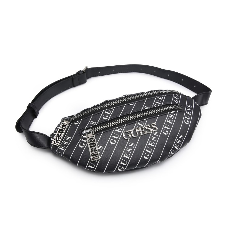 PGBASG_TAS PINGGANG/WAIST BAG GGUESSS  RONNIE LOGO FANNY IMPORT/PREMIUM #443076
