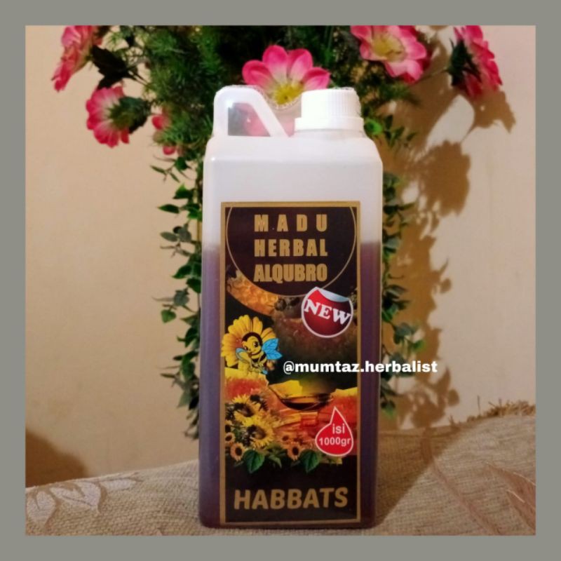 

madu asli Alqubro madu Habbats nektar habbatussauda 1000 gram 1 kg