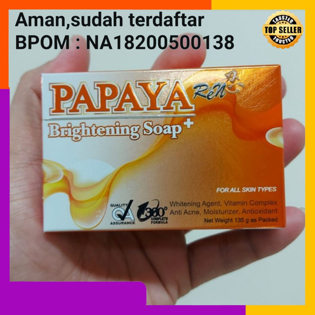 NEW SABUN PAPAYA REN GOLD 135gr 100% ORIGINAL
