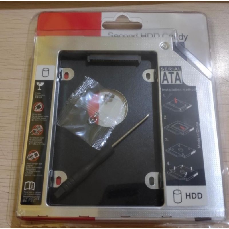 HDD CADDY 9.5MM SATA TO SATA (SLIM) ALUMINIUM