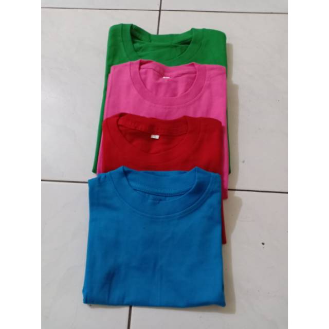 Kaos polos cotton combed 20s/24s anak anak grosir polos