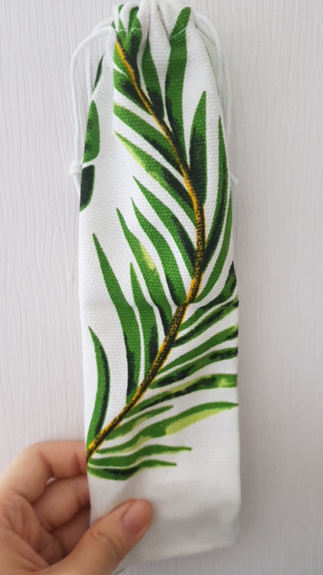 Pouch Kantong Serut Aksesoris / Sedotan Stainless / Kacamata Bahan Bludru Blacu Kanvas Custom Size