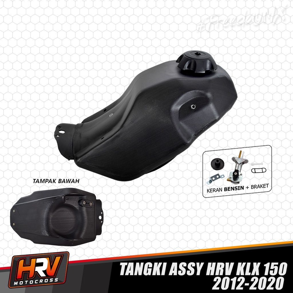 Tangki Bensin Trail HRV KXF 250 2019 Delta KLX 150 BIGFOOT DTRACKER PnP KLX 150 KTM 250 2017 Costum Putih Hitam