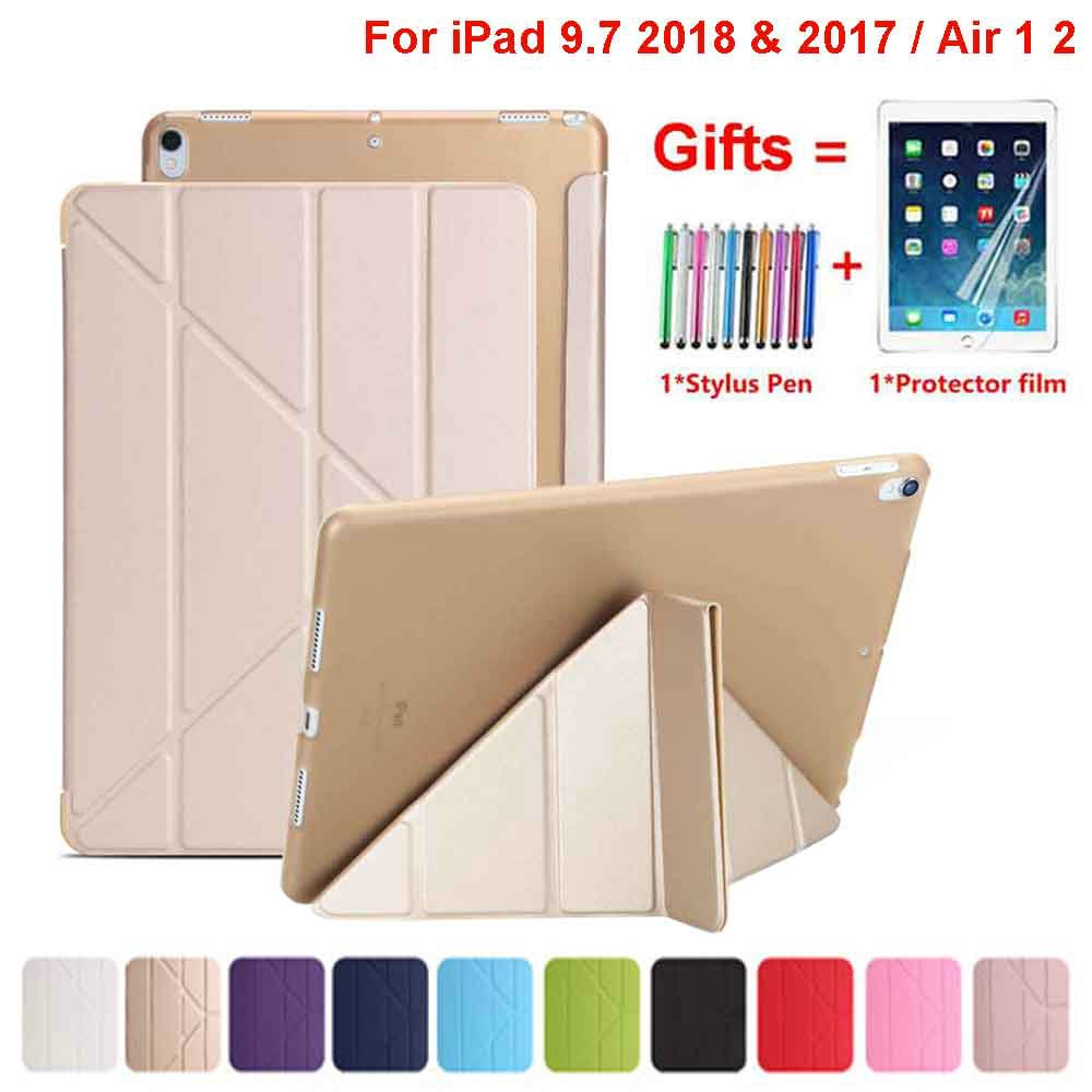 Soft Case Silikon Kulit PU Ultra Tipis Untuk iPad 2022 Air5 10.9 M1 Pro 11 10.2 5th 6th 7th 8th 9th Gen 9.7 10.5 8.3 MINI 6 5 4