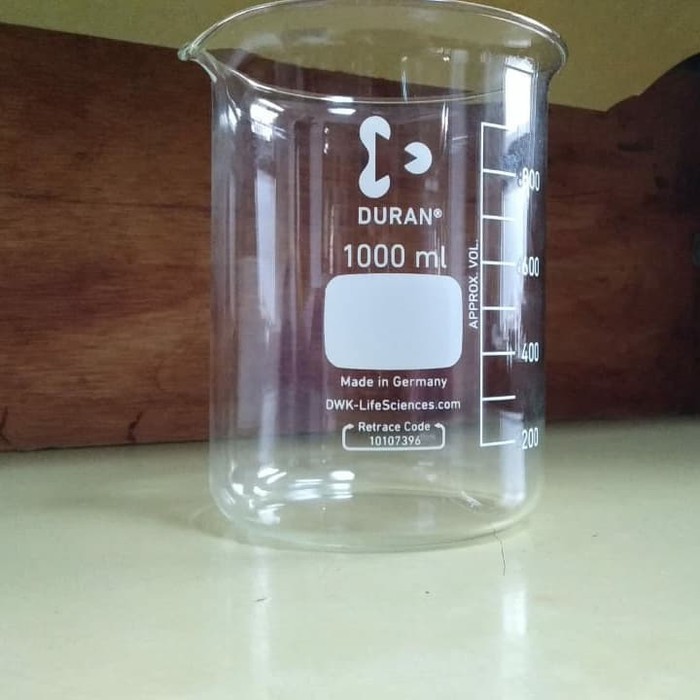 Jual Beaker Glass Gelas Kimia 1000ml Duran Ori Shopee Indonesia