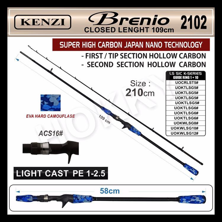 Barang Baru Joran Stick Pancing Kenzi Brenio 2102 (Pe 1-2.5) Best Seller