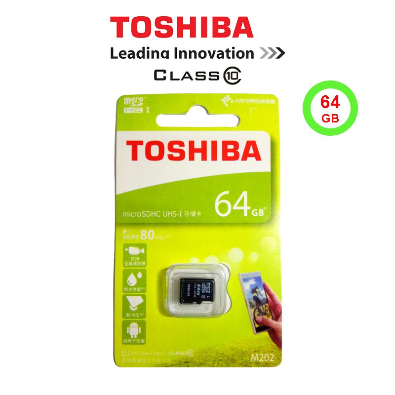 Micro SD Toshiba  HIJAU 2 /4 / 8 / 16 / 32 /  64 GB - Memory Card - MicroSD Toshiba- MMC