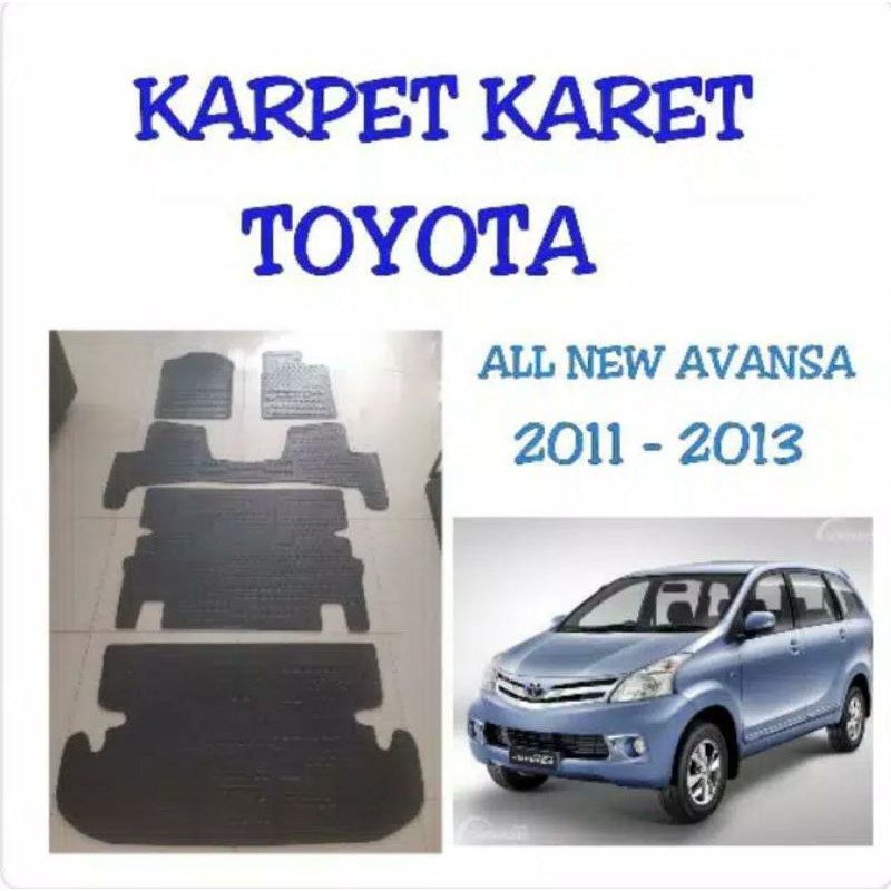 Karpet karet mobil all new avanza 2011 - 2014