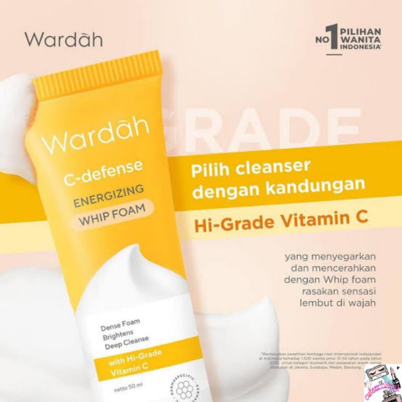 ☃Cutezz_Ching1☃Wardah C-Defense Energizing Whip Foam