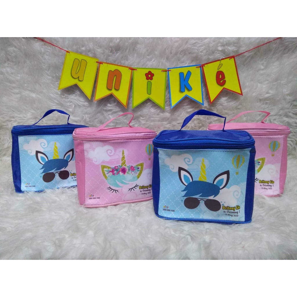 TAS KUBUS CUSTOM FREE DESAIN Cetak NAMA SOUVENIR ULANG TAHUN ANAK UNIK ULTAH GOODIE BAG GOODY MURAH