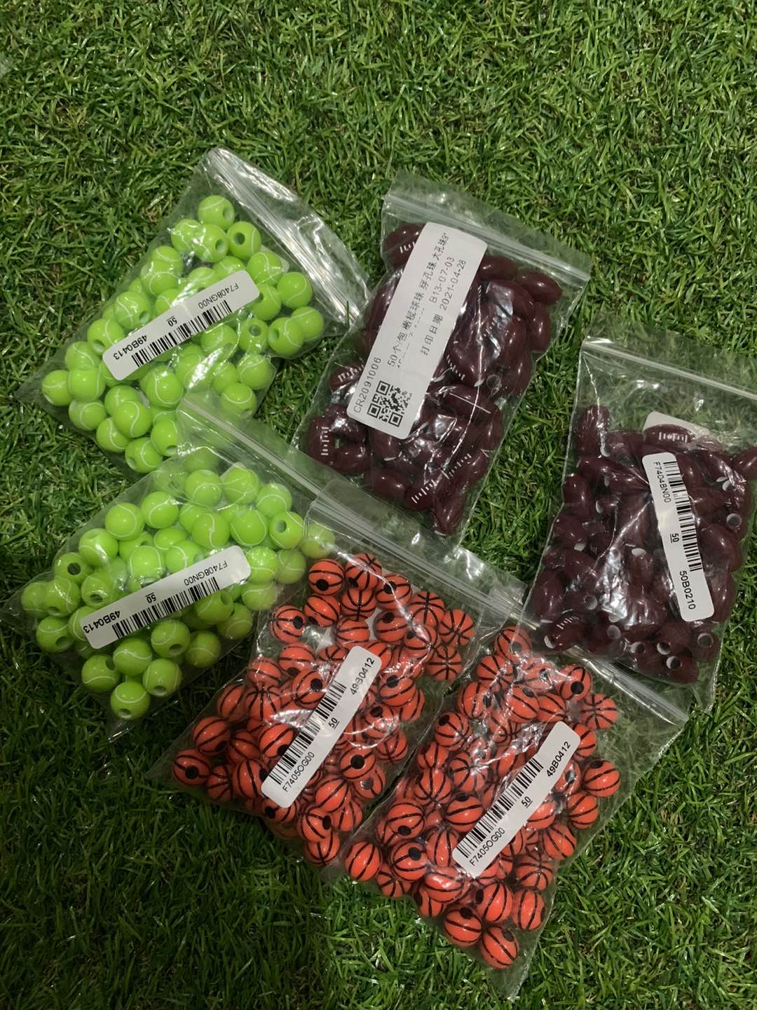 50pcs / Pack Manik-manik Bentuk Oval Bahan Akrilik Warna Kopi Untuk Membuat Perhiasan Handmade Diy