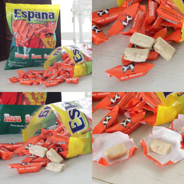 

Espana Nougat Candy. Permen jadul rasa abadi. No pengawet dan pemanis buatan.