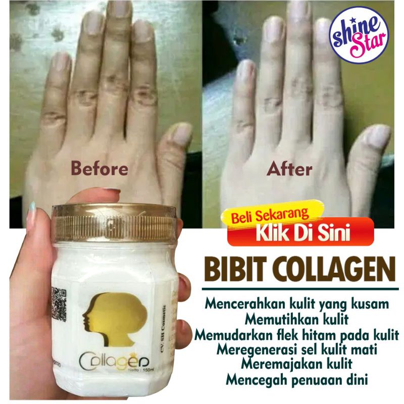 [ ORIGINAL BPOM ] Bibit Collagen Bibit Pemutih Badan / Krim Lotion Ampuh Memutihkan Kulit Badan dan 