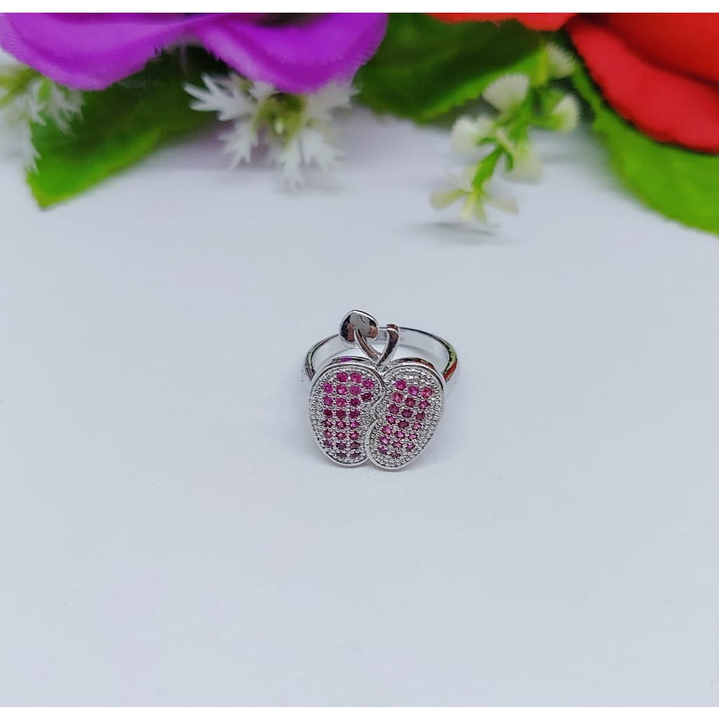 Cincin xuping permata merah