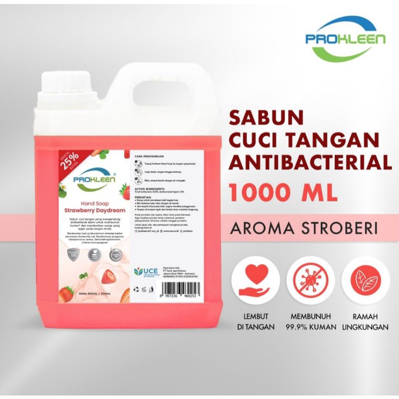 Sabun cuci tangan HAND SOAP PROKLEEN 1 LITER