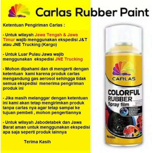 Carlas Rubber Paint Black C4 - Hitam Doff - Hitam Doff
