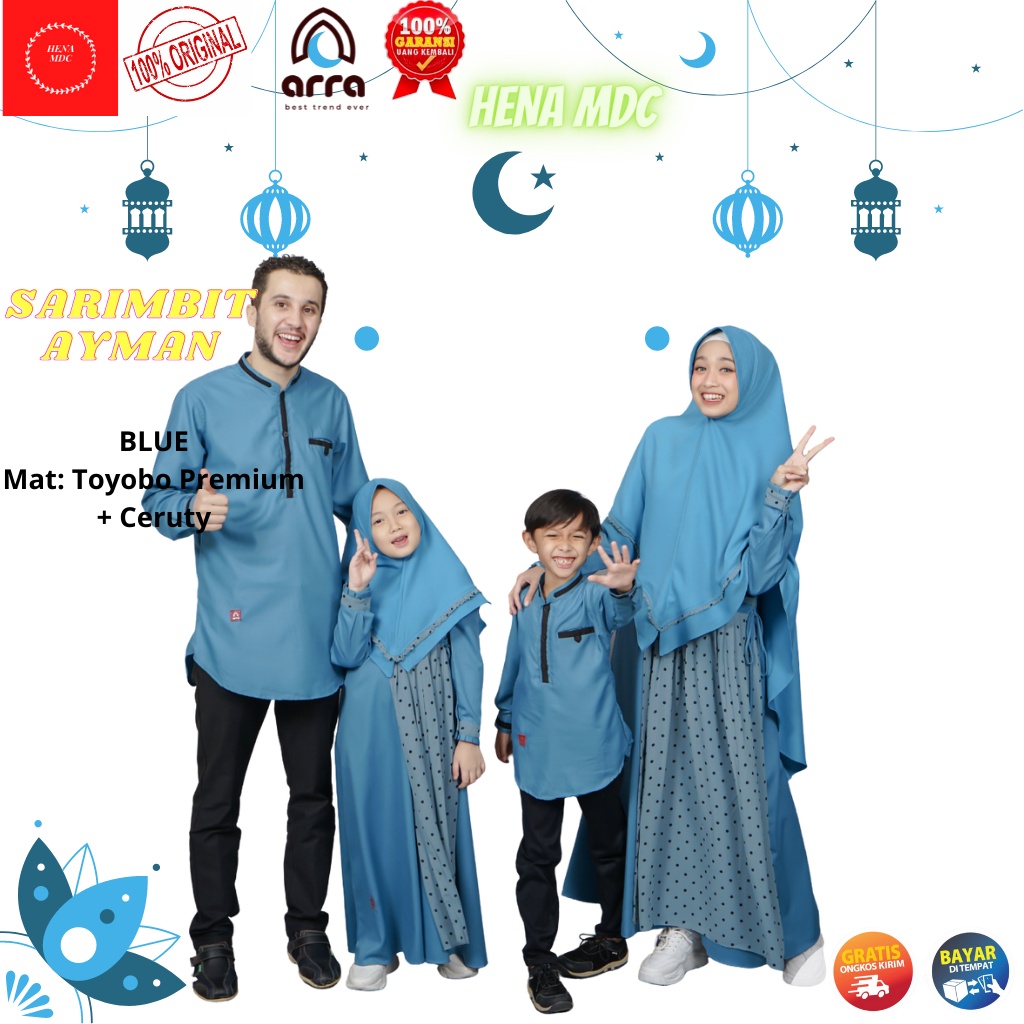 Konveksi Fashion Gamis Baju Sarimbit Seragam Keluarga Muslim Couple Copel Cople Kapel Kaple Pasangan