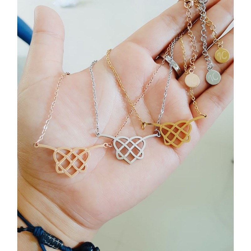 kalung ikatan cinta titanium 3 pilihan warna