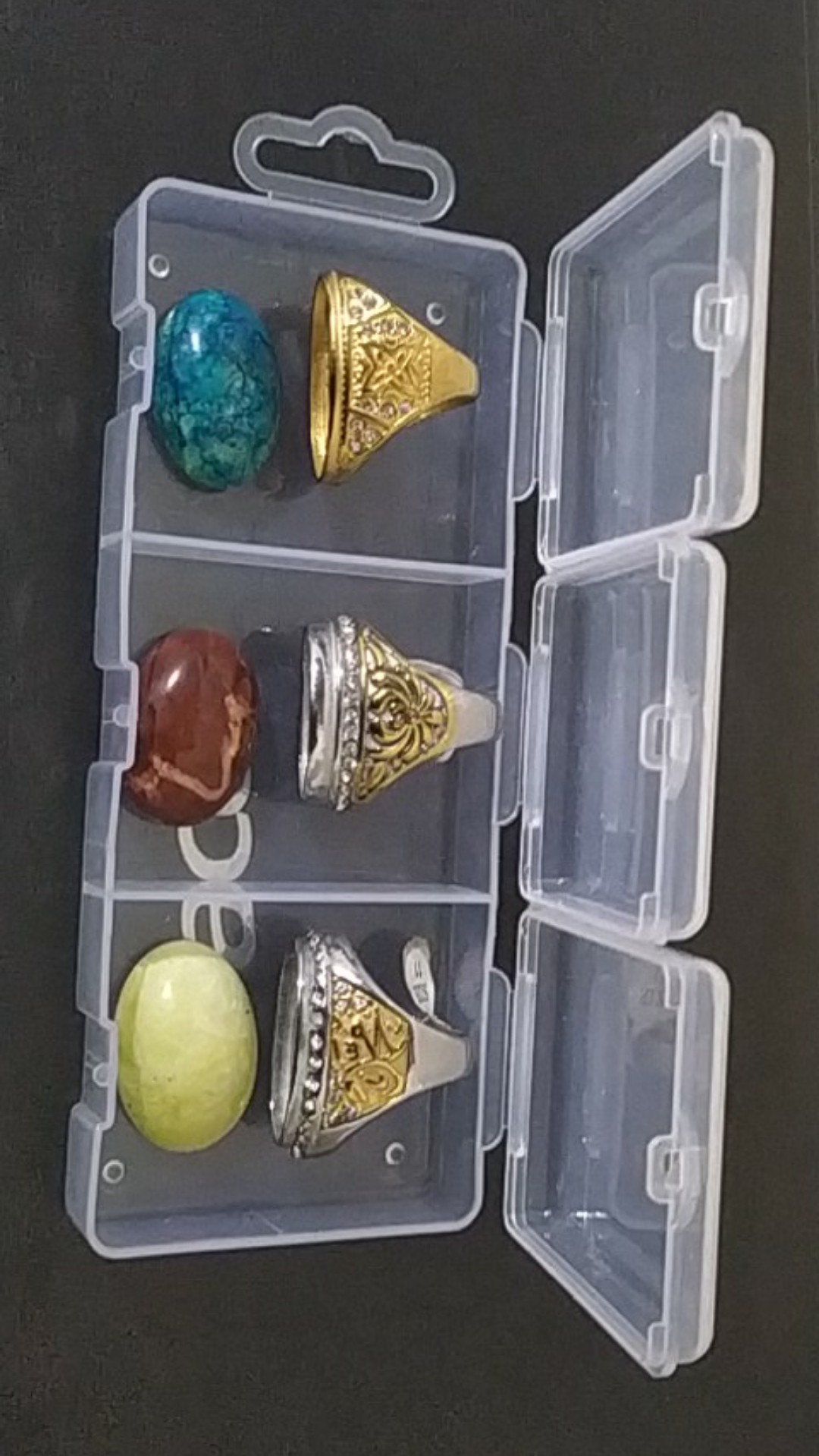 Kotak Penyimpanan 3 Sekat Permanen ( Kecil )