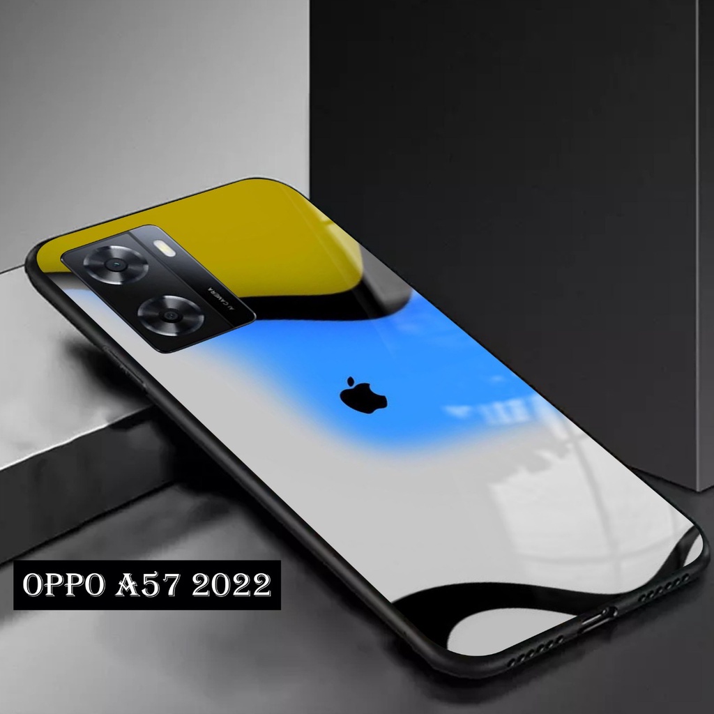 Softcase Glass Kaca Oppo A57 2022 Terbaru [FC21] Case Motif Oppo A57 2022 - Casing Hp Oppo A57 2022 