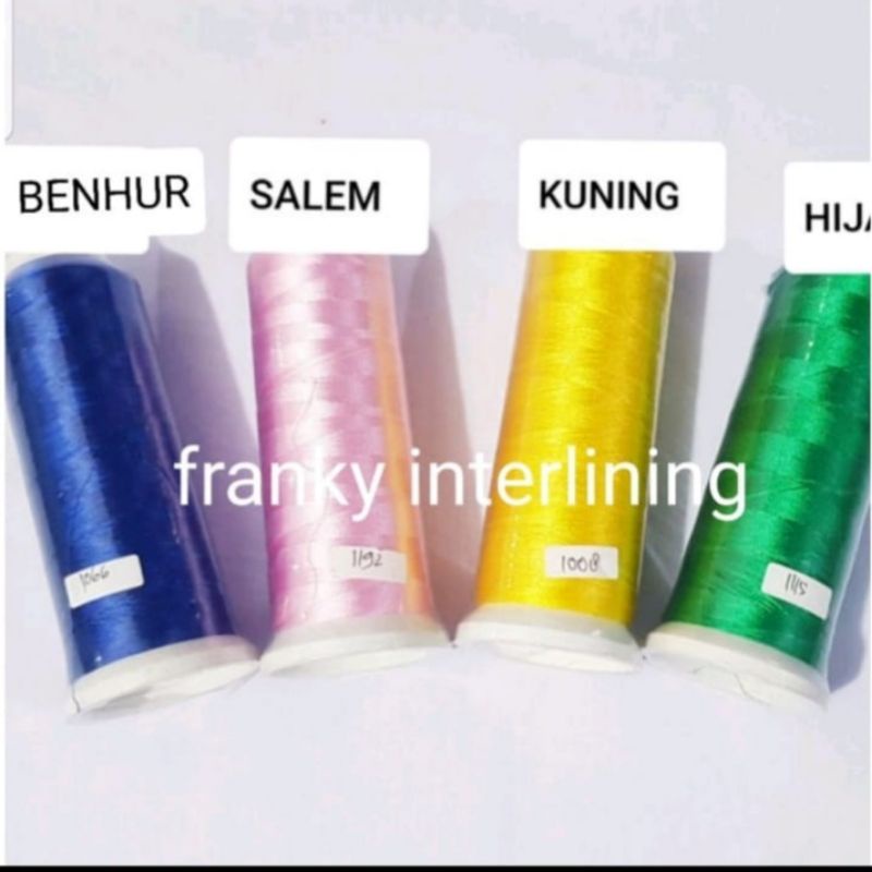 BENANG BORDIR PER ROLL ISI 60 GRAM