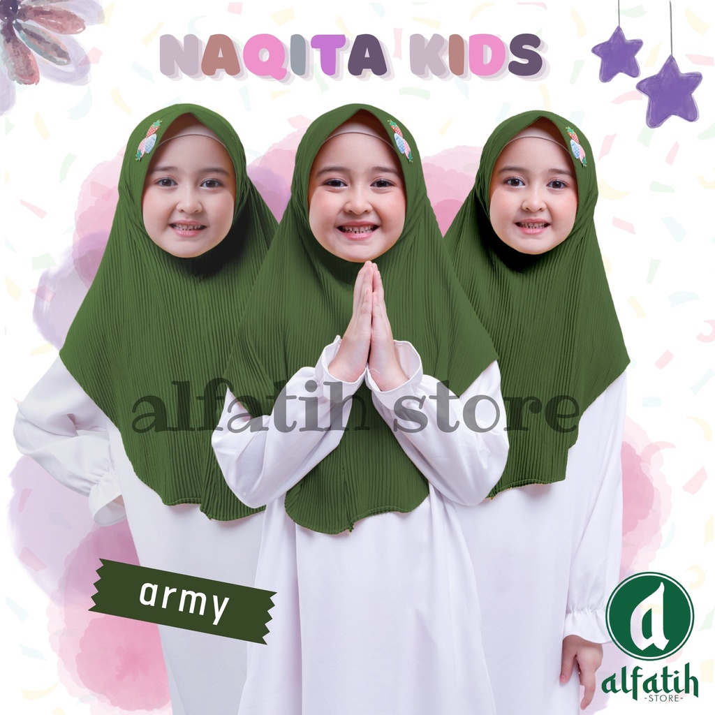 HIJAB ANAK PLISKET AISYA USIA 5-9 TAHUN