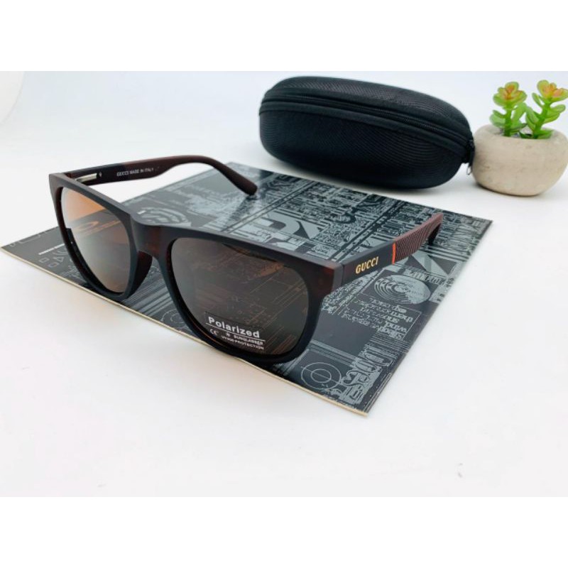 Kacamata Sunglasses Gucci Lensa Polarized Free Box Resleting