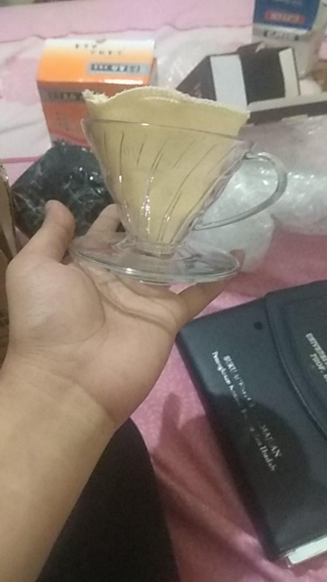 V60 Transparant Filter / Gater V60 01 Dripper 1-2 Cups With Measuring Spoon Rycshop