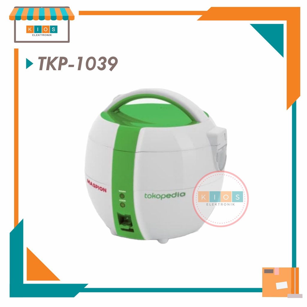MASPION TKP 1039 EX MAGIC COM RICE COOKER PENANAK NASI 1 L | 3 IN 1 MEMASAK MENGHANGATKAN MENGUKUS |