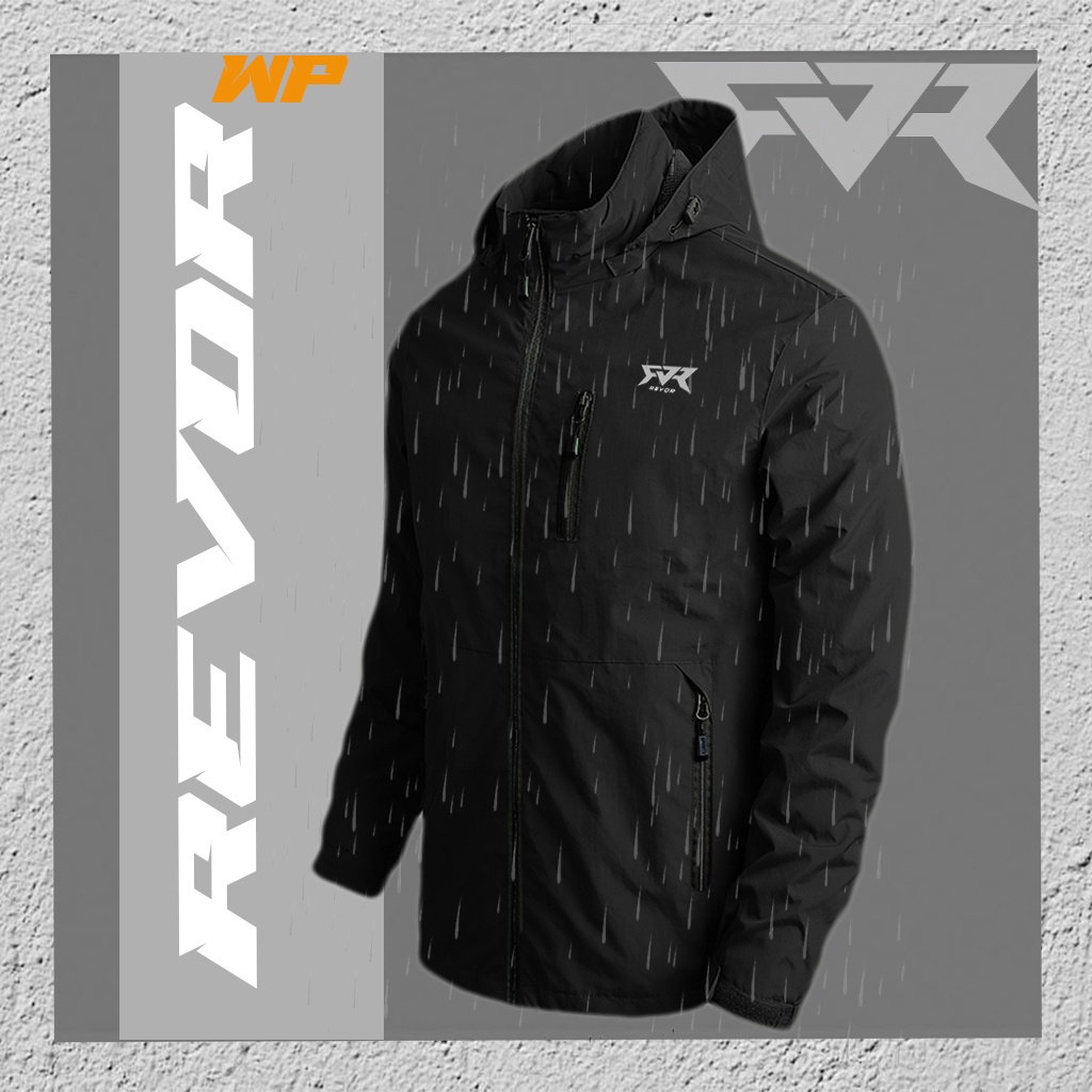 Revor WP Jaket Motor/ Outdoor Waterproof Pria