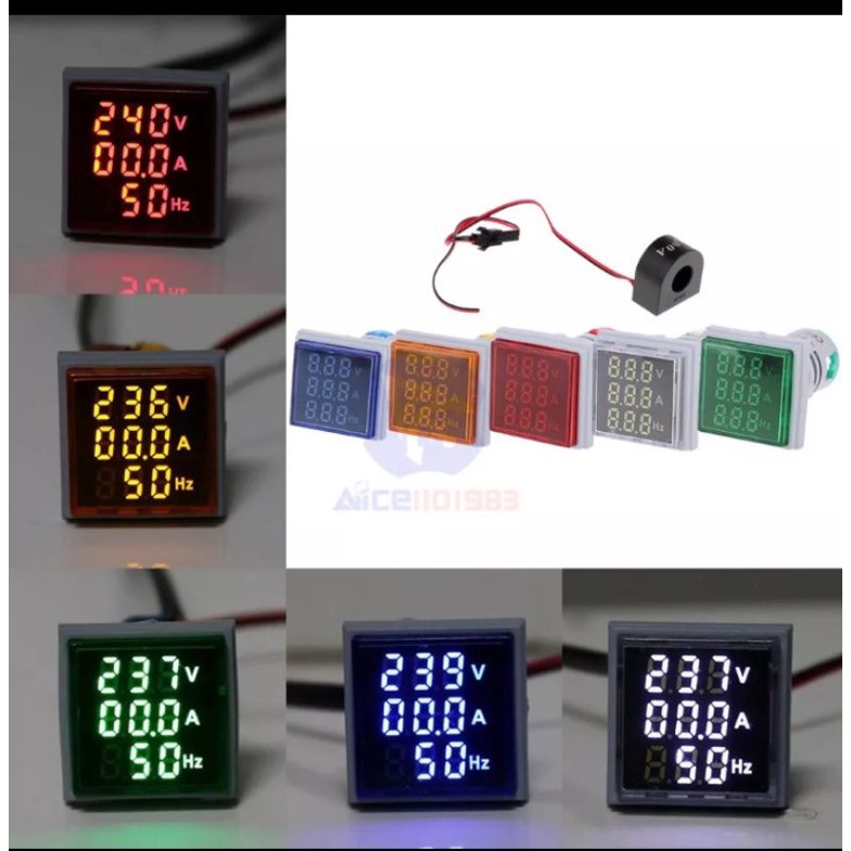 VOLTMETER AMPERE METER HERTZ METER FREQUENCY METER FREKUENSI METER