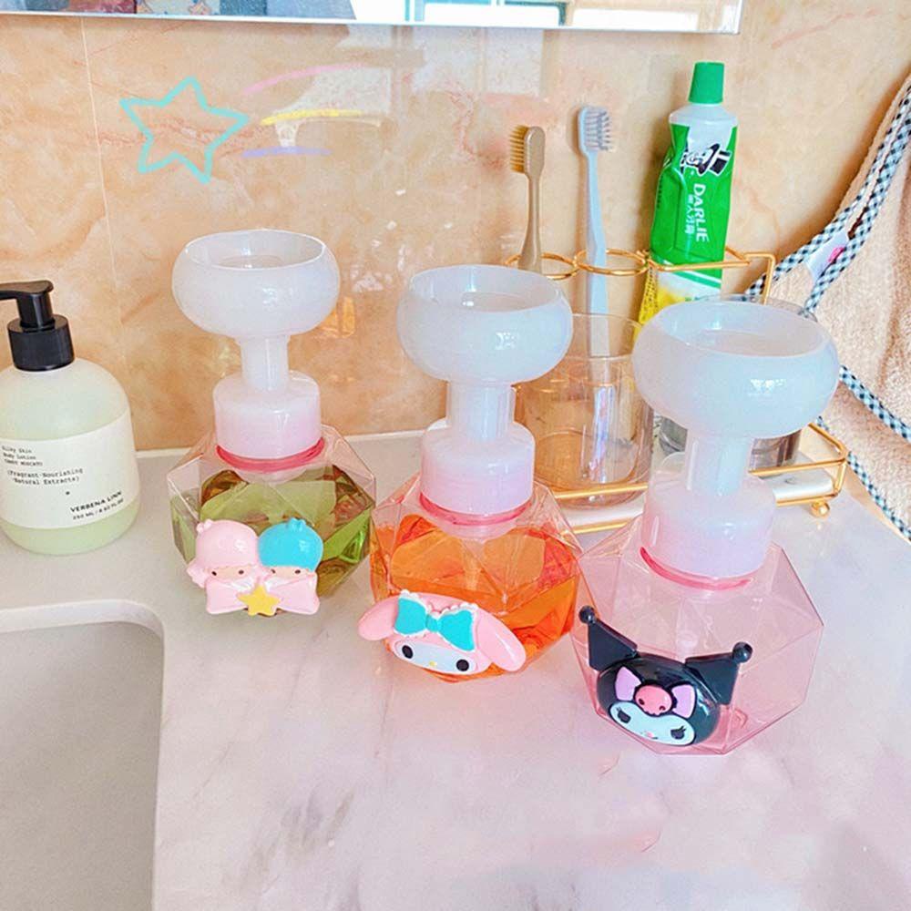 【 ELEGANT 】 Botol Isi Ulang Bentuk Bunga 300ml Cairan Plastik Distributor Mousse Bubble Shampoo Shower Gel Dispenser Sabun Cair