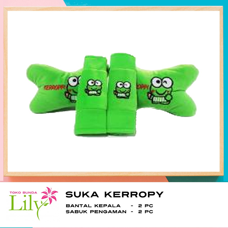 Suka Kerropy Aksesoris Bantal Mobil Kerropy 2 in 1