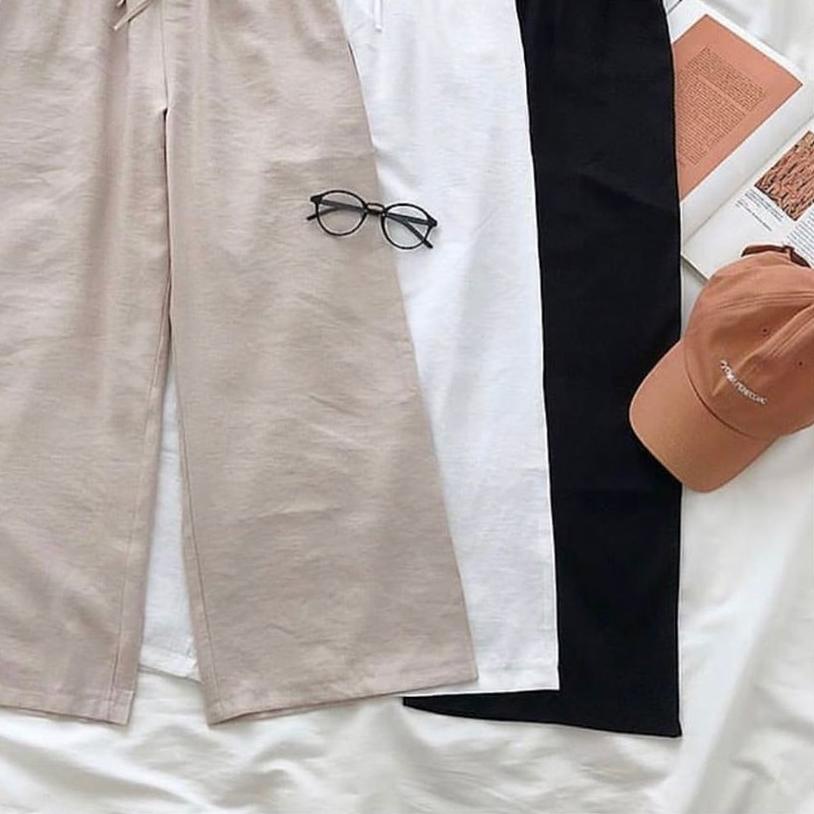 ✱ [ ] WIDI PANTS Kulot Serut Celana Basic Kulot Wanita Muslim ۩