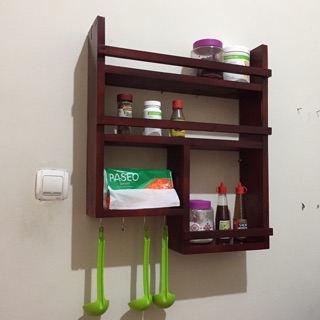 Rak bumbu dapur susun kayu ukuran 50x60x9 Shopee Indonesia Rak bumbu dapur susun kayu ukuran 50x60x9 Shopee Indonesia