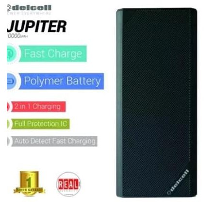 ¯ CQI PowerBank Delcell JUPITER Mah Power Bank Real Capacity Original ✽
