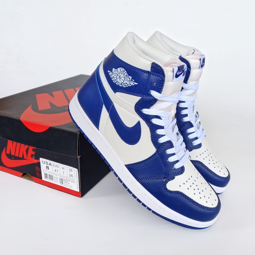 NIKE AIR JORDAN 1 HIGH OG STROM BLUE BNIB ORIGINAL VIETNAM GRATIS KAOS KAKI SEPATU NIKE