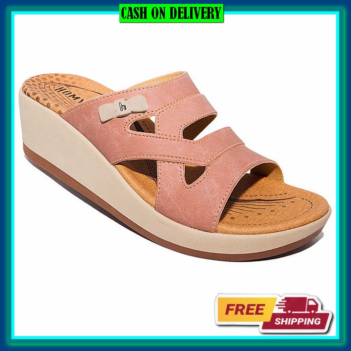 Sandal Wedges Cewek Pesta Santai Terbaru Murah Wedges Wanita Casual Import Wedges Wanita Kekinian Mu
