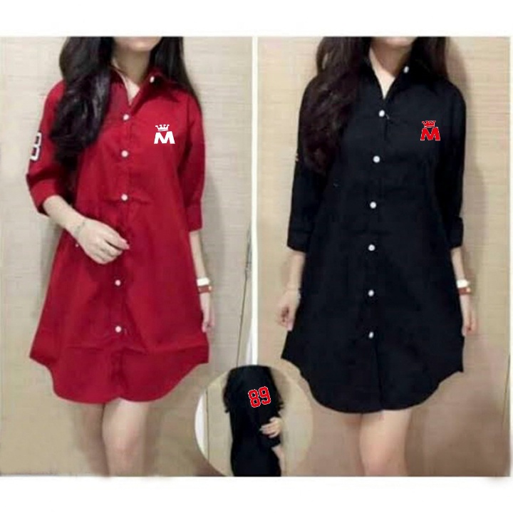 MOS RM KEMBOY ATASAN DRESS KEMEJA WANITA-5