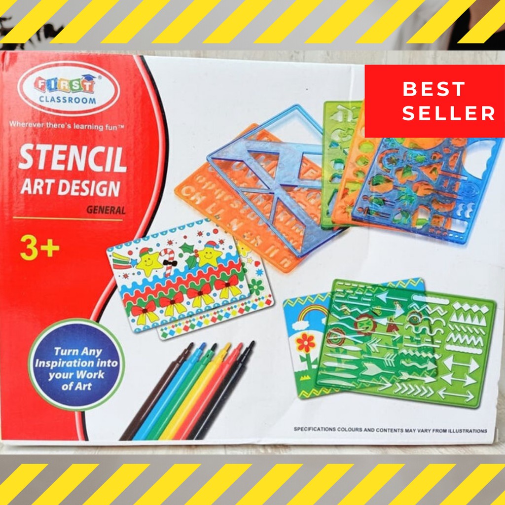 

Mainan Peralatan Menggambar Stencil Art Design Edukasi Anak Penggaris Belajar Menulis Menjiplak