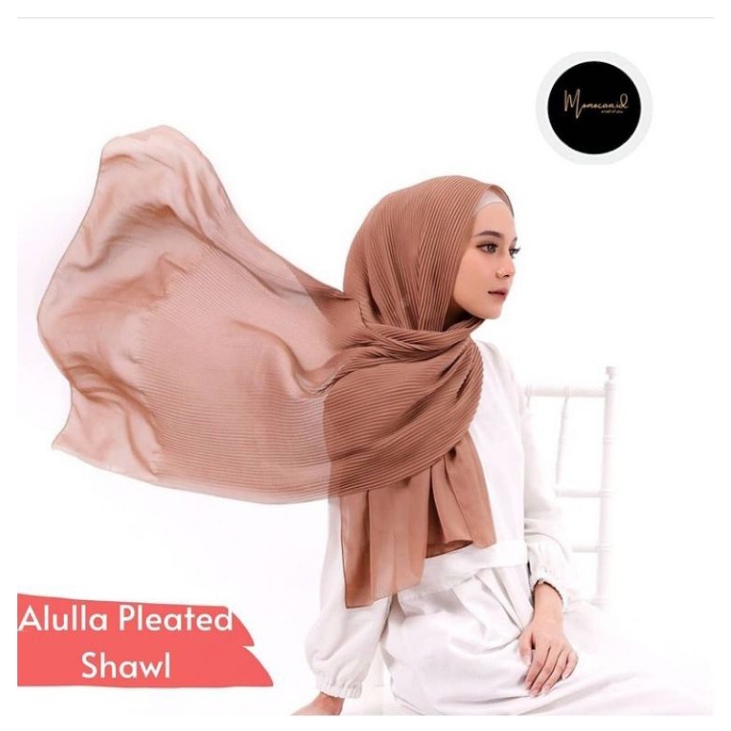 (Bisa COD) Pasmina Plisket Ceruty /Pasmina plisket shawell/Pasmina plated/Pasmina plisket premium-2