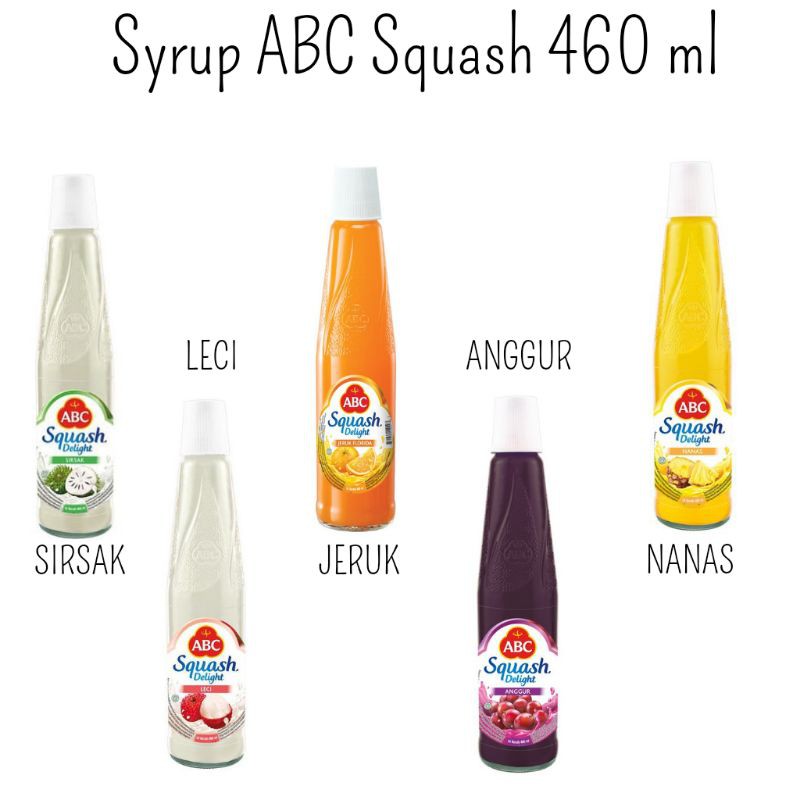 Syrup Sirup ABC Squash Delight 460ml