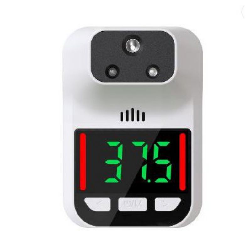 MINI THERMOMETER STANDING INFRARED TEMBAK NON KONTAK ALAT UKUR SUHU TUBUH DIGITAL OTOMATIS ALARM