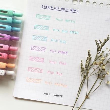 

[ NEW DROP ] Pulpen Gel Sarasa Clip Zebra Milky Series - 0.5 Mm