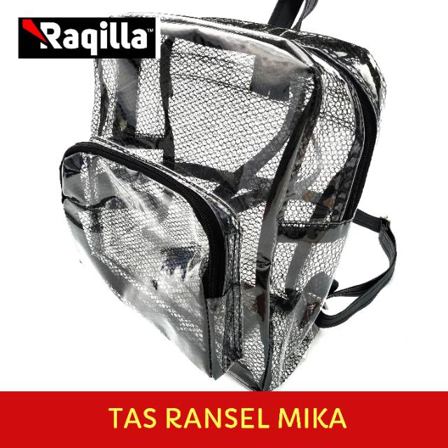 Tas Ransel Mika Backpack Transparan Premium Tas gandong