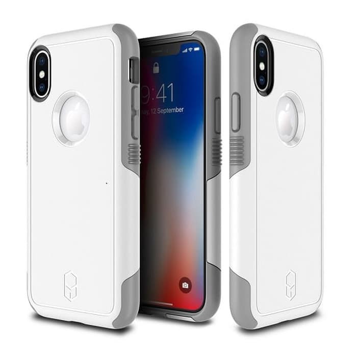 Case iPhone X LEVEL Aegis Original Patchworks - White