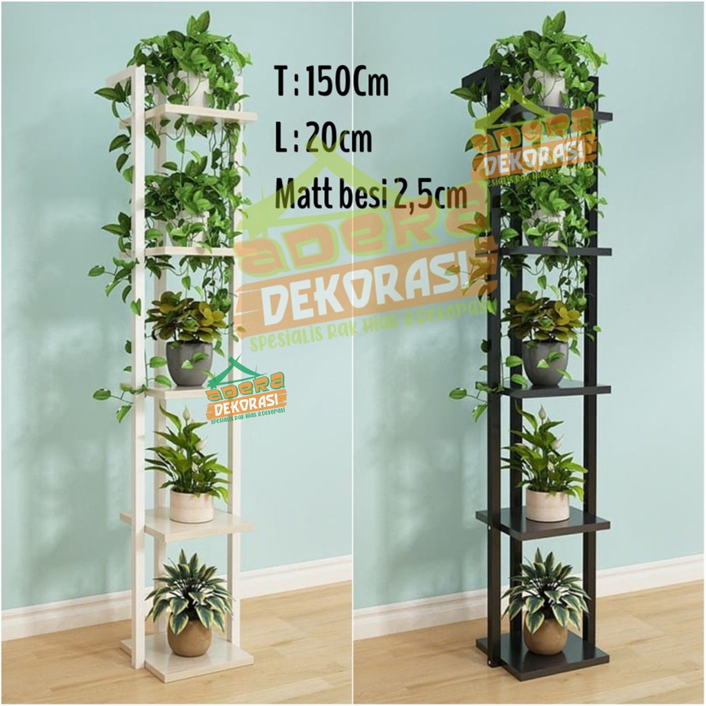 Standing pot minimalis - Rak bunga Stand Pot - Rak hias standing pot - Hiasan taman - Rak susun - Ra